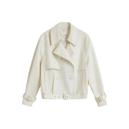 Inman Cropped Coat Women's Pear Blossom Beige