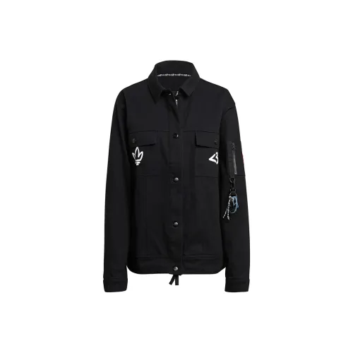 Adidas Originals Denim badminton jackets Women's Black