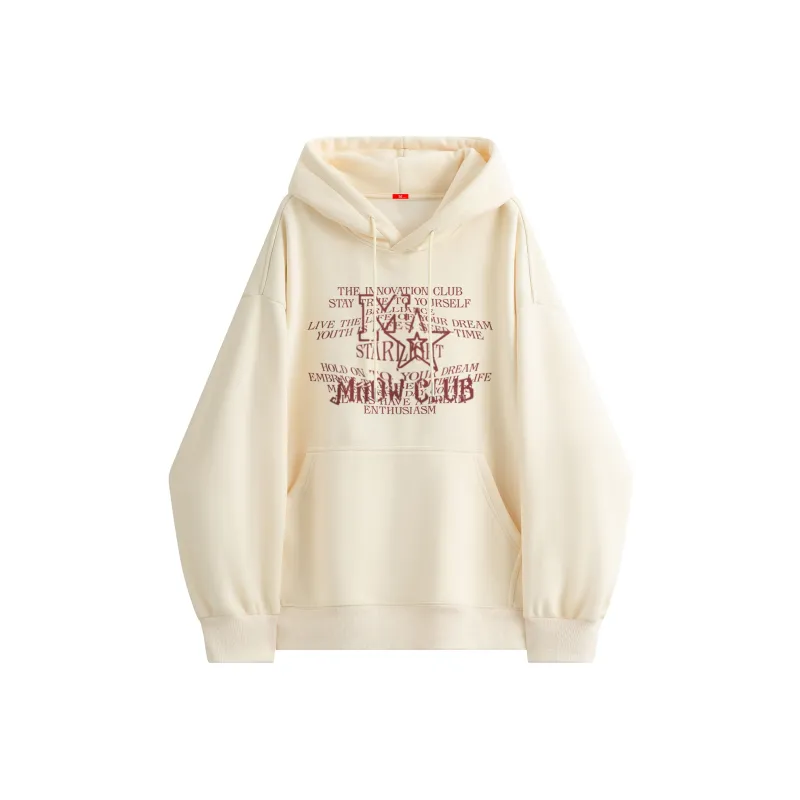 MIIOW Trend Party Series Sweatshirt Unisex White-16