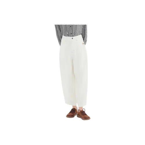 Fragment Casual Pants Women's Ecru