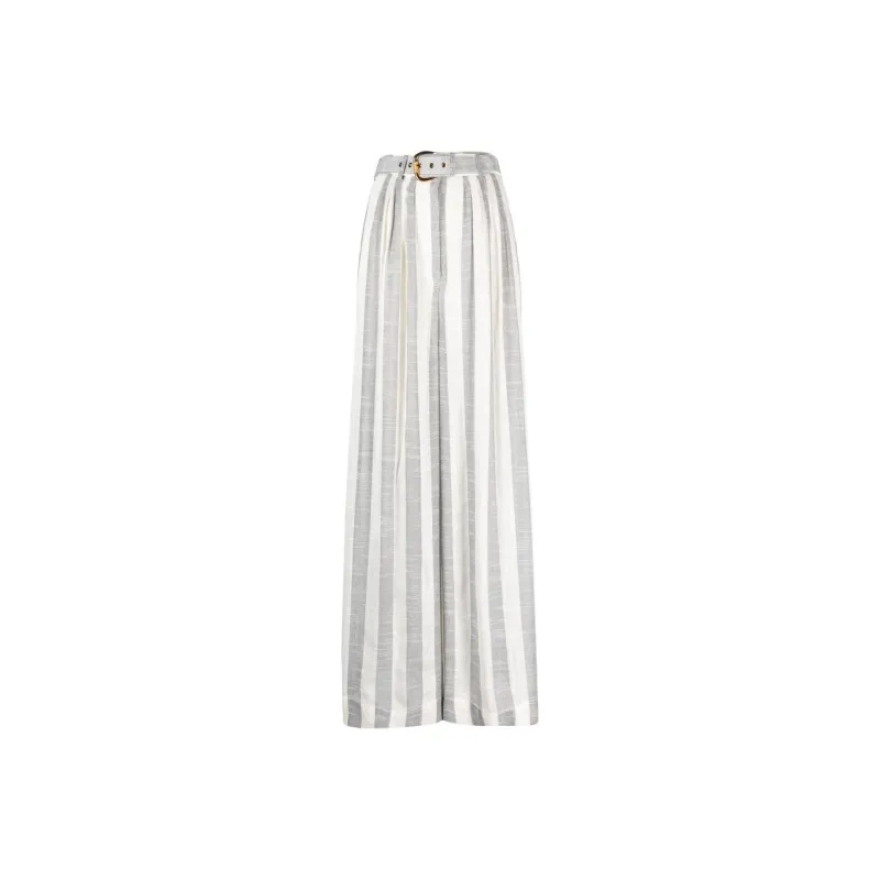Zimmermann Matchmaker Striped Wide-leg Trousers-0