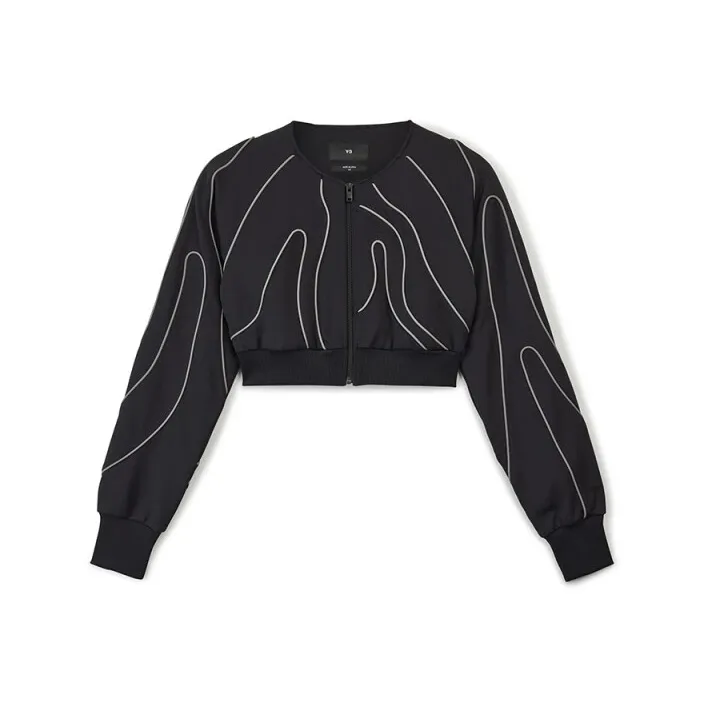 Y 3 Piping detail Cropped Jacket-0