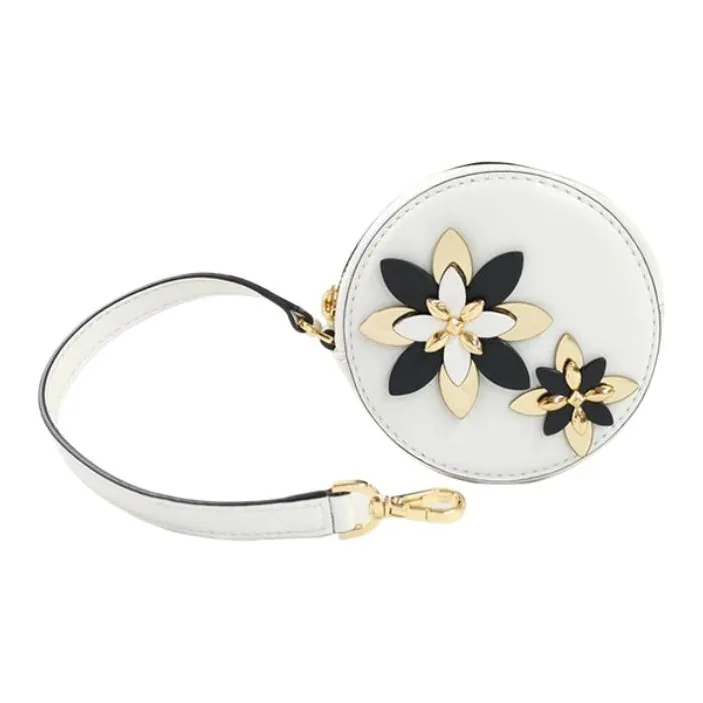 MICHAEL KORS Leather Coin Purse Women's Optical White-0
