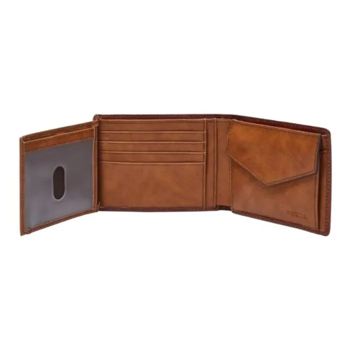 FOSSIL Leather Wallet Men's Brown-1