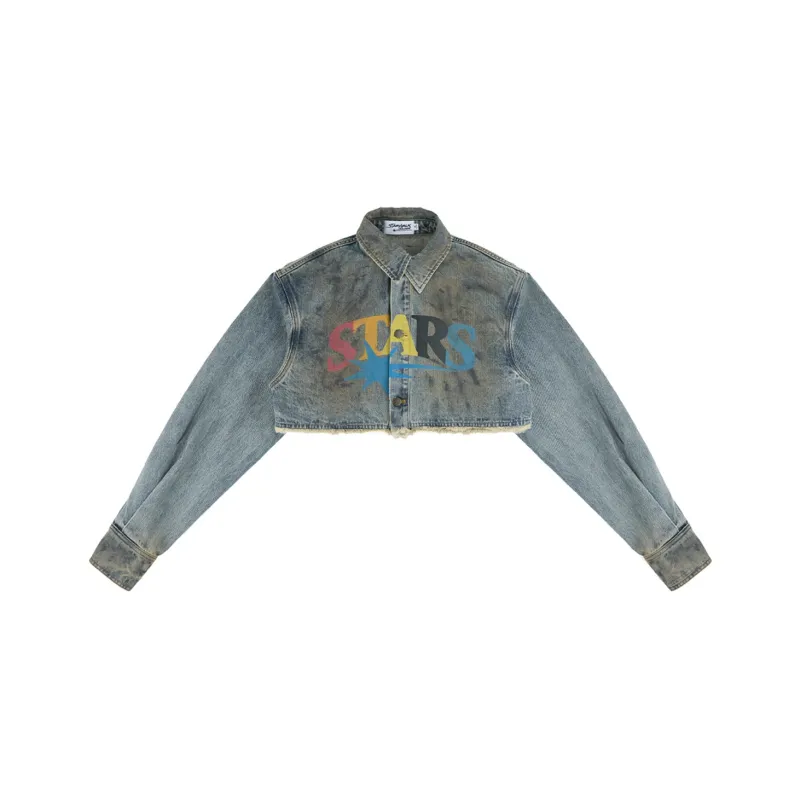Starwalk Soldier Denim Jacket Women's Denim Blue-0
