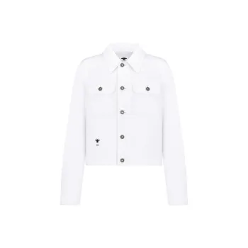 DIOR SS24 Denim Jacket Women's White
