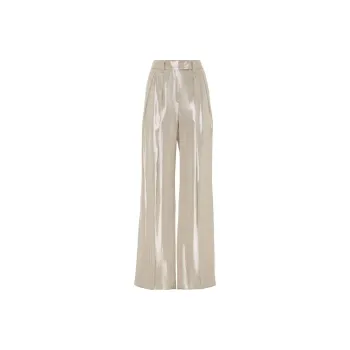 Brunello Cucinelli Laminated Effect Belt Looped Trousers