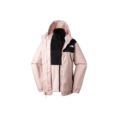 THE NORTH FACE Outdoor Hiking Waterproof And Windproof To Keep Warm Windbreaker Jacket Women's Pink