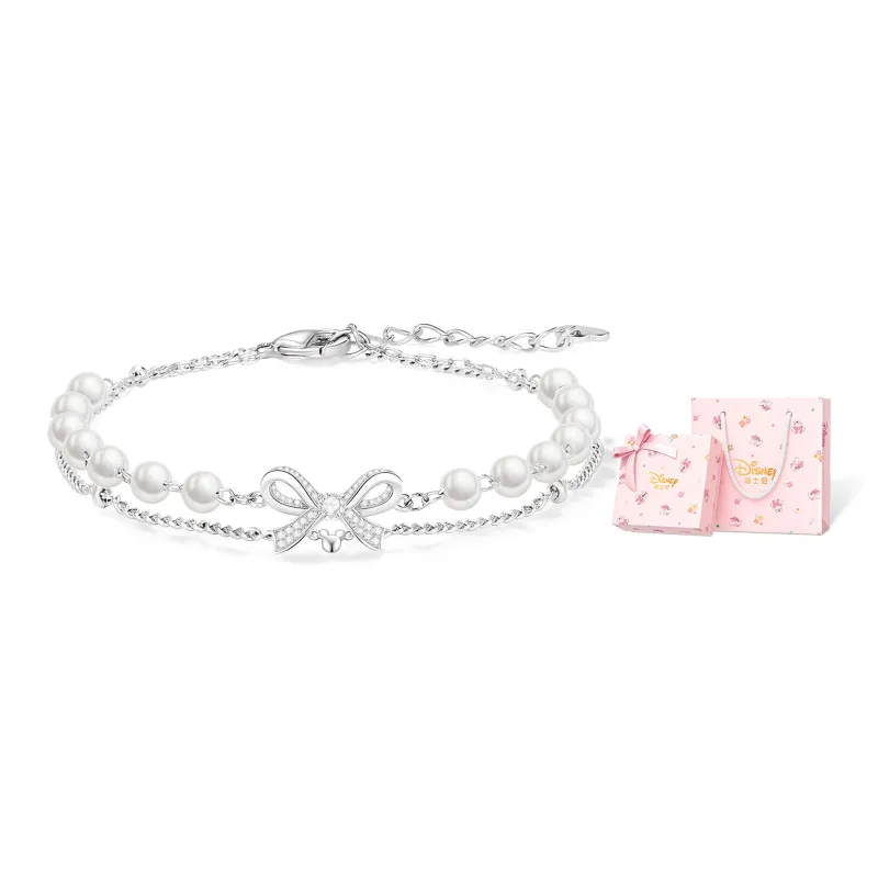 Disney Princess S925 Silver Bracelets Women's Silver-7