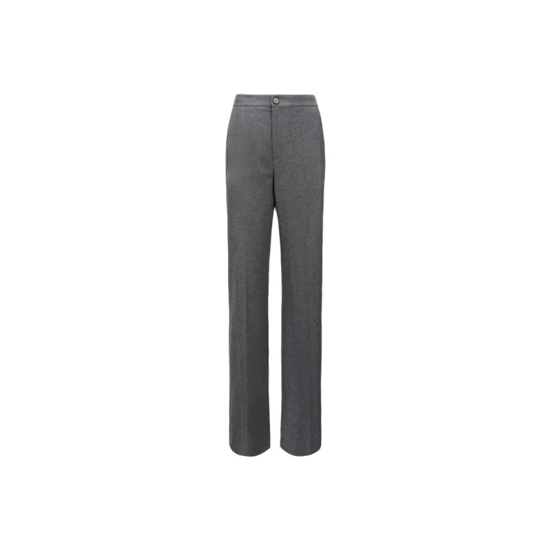 Moncler Logo Buttoned Straight Leg Trousers-0