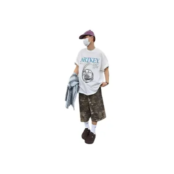 RAMPAGE Denim Shorts Unisex Camouflage