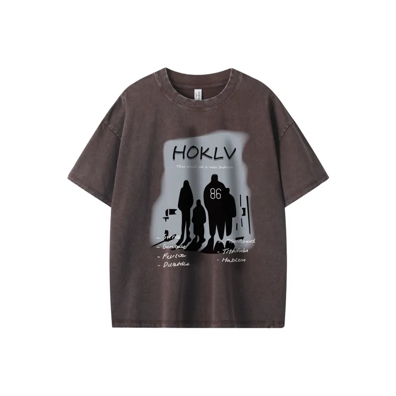 HOKLV T Shirts Unisex-12