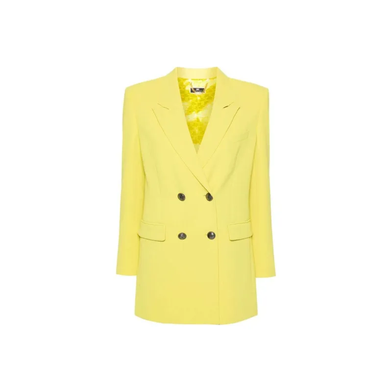 Elisabetta Franchi Crepe Double Breasted Jacket-0