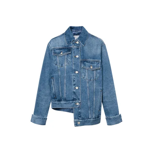 LOEWE Denim Jackets Women's Denim Blue
