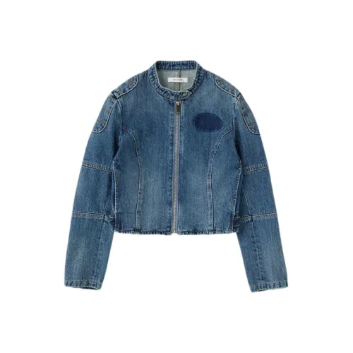 MOUSSY 110 블루 여성 데님 자켓