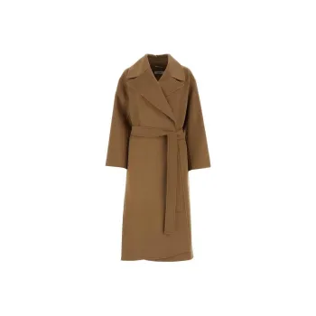 'S MAX MARA Belted Long Sleeved Coat