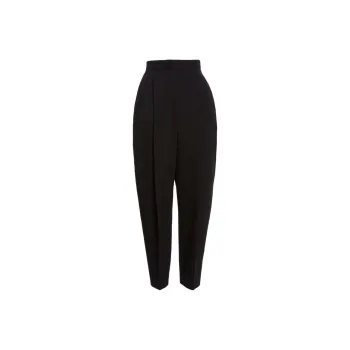 KHAITE Ashford Pleated High-waisted Trousers