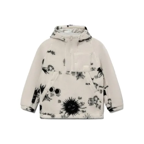 LINING Velvet Jackets Women's Pearl White Jacquard Color