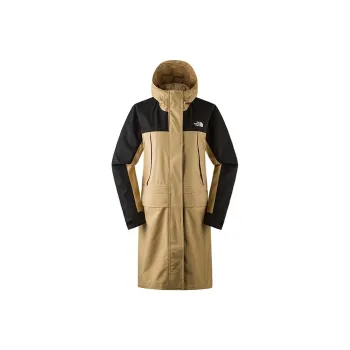 THE NORTH FACE Outdoor Hiking Water Resistant Windproof Breathable Wear Resistant Windbreaker Jacket Women's Khaki