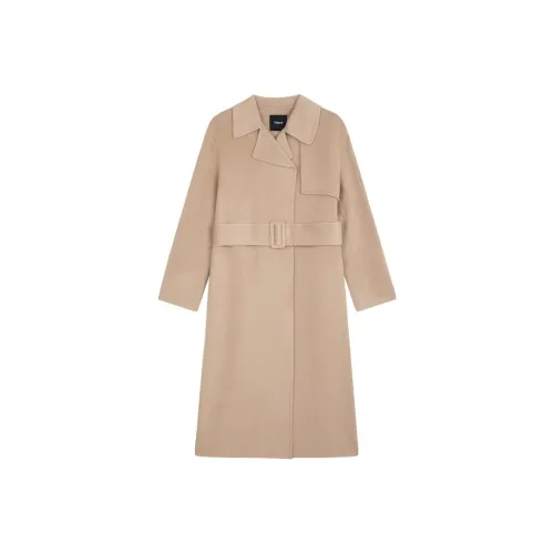 THEORY Velvet Jackets Women's Camel