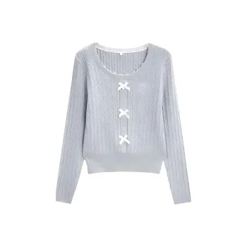 Love To Serve Knitwear Women's Gray