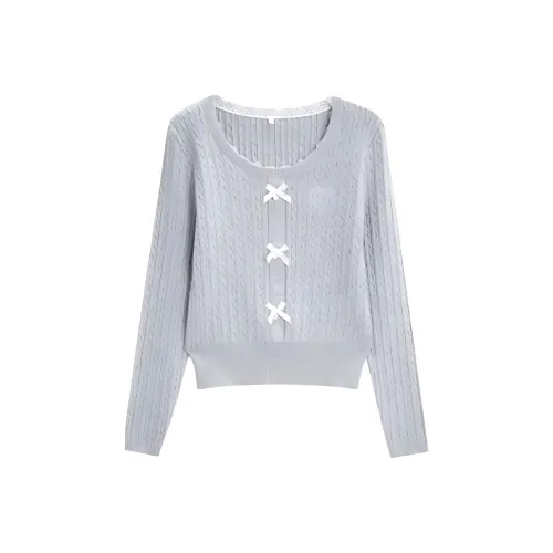 Love To Serve Knitwear Women's Gray