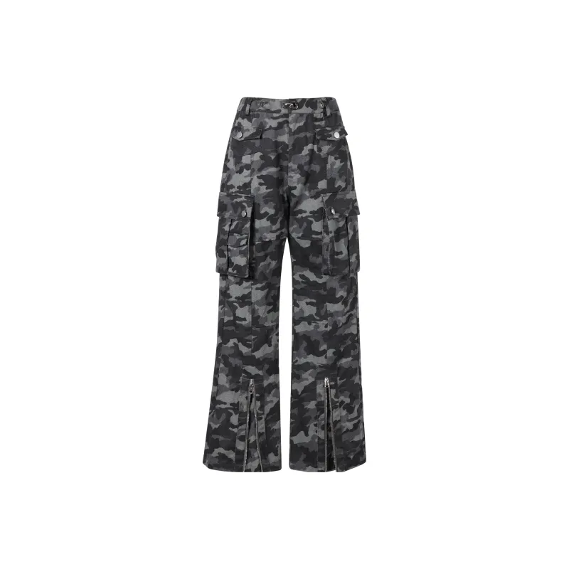 Dpercent Moderate Casual Pants Unisex Camouflage-0