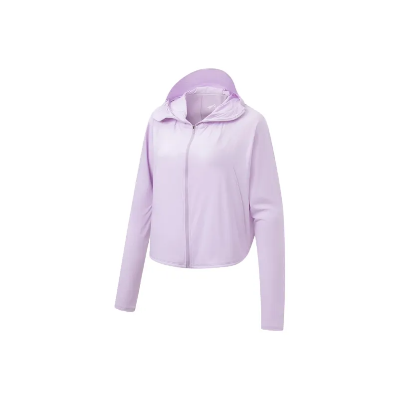 LiNing Sun Protection Clothing Women's Light Velvet Purple-0
