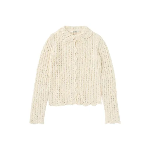 MOUSSY 아이보리 여성 니트웨어