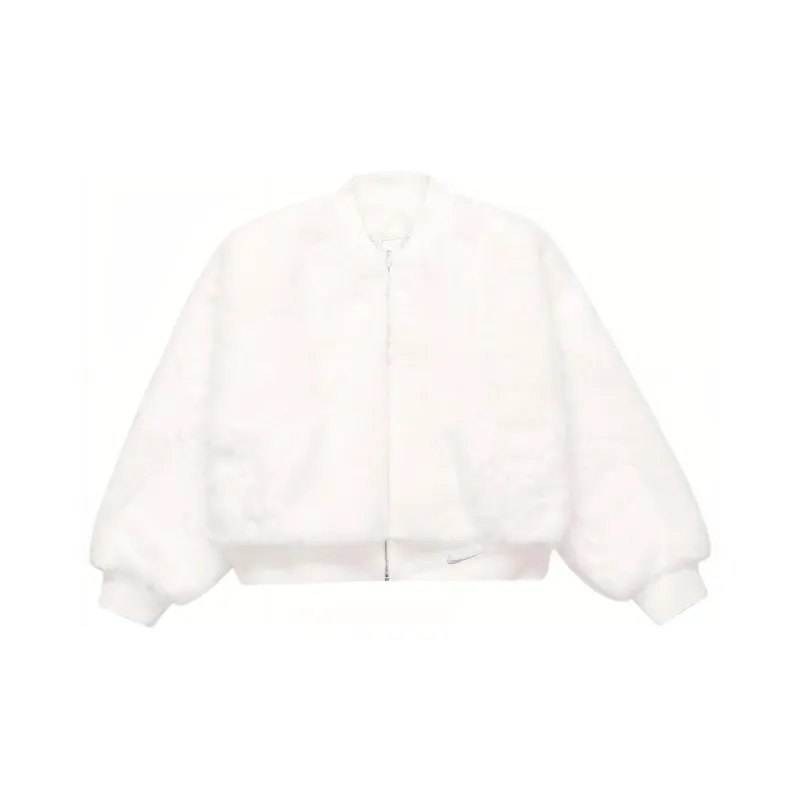 Nike Velvet feel Coat Women's White-0