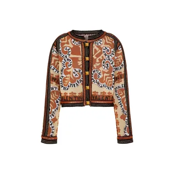 Valentino Giacca Maglia Jacket 'Nero/Arancio Oro'