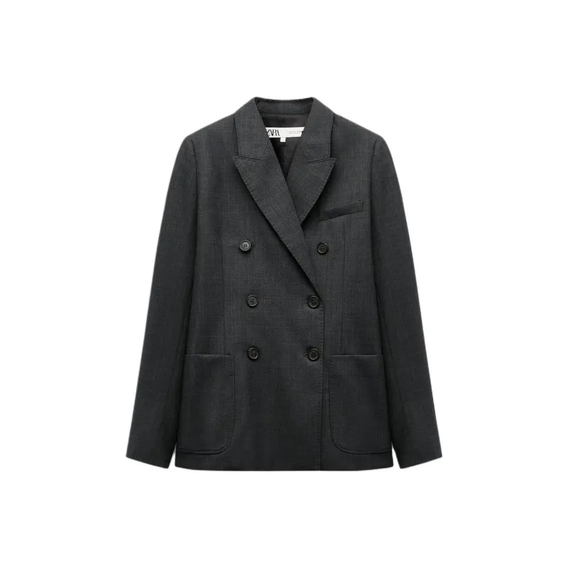 ZARA ZW Series Business Suit Women's Coal Gray-0