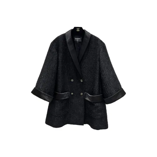 CHANEL Coats Women's Black