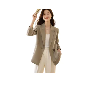 Mo Han Yi Mei Business Suit Women's Khaki Green