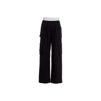 Alexander Wang Wide leg Cotton Cargo Pants