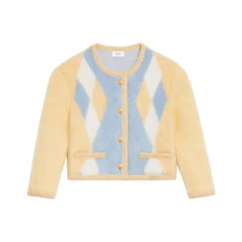 CELINE Cropped Coats Women's Yellow