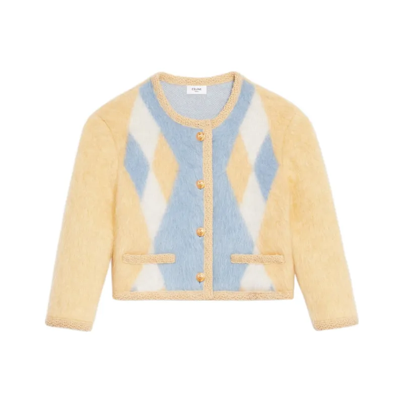 CELINE Cropped Coats Women's Yellow-0