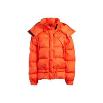 Adidas Puffer Jacket Women's Orange