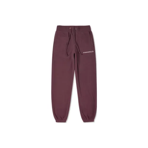 Converse Knitted Sweatpants Women's Burgundy