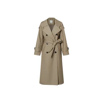 DIALOGUE Trench Coats Women's Light Mocha