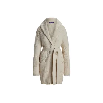 Ralph Lauren Collection Belted Knitted Cardigan