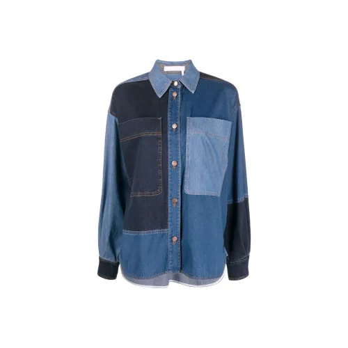 See By Chloe FW22 Denim Jacket Women's Blue