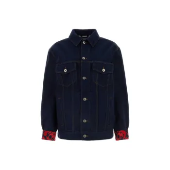 Burberry Long Sleeved Buttoned Denim Jacket