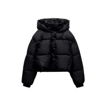 ZARA Puffer Jacket Women's Black