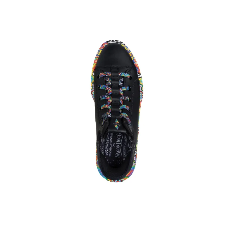 Snoop Dogg X Jen Stark x Skechers Snoop One Anti Slip Wear Resistant Low Top Casual Shoes Unisex Black-3