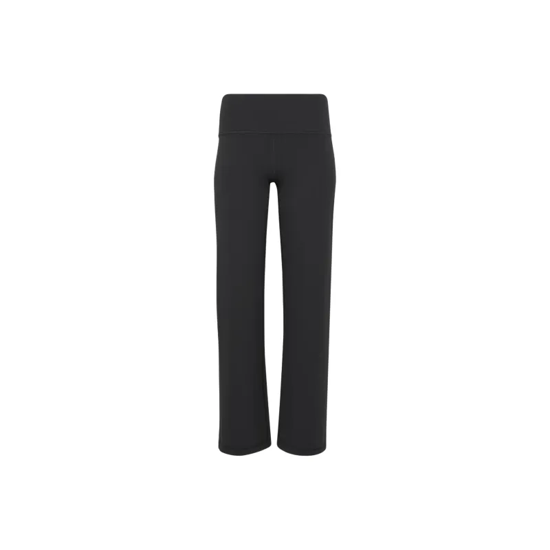 ARITZIA Golden BUTTER Cheeky Asana Wide Hi-Rise Pant Casual Pants Women's Black-0