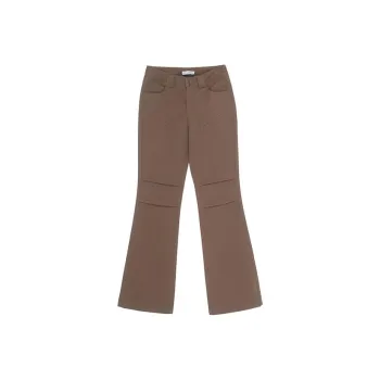 Fax Copy Express Flared Pants Casual Pants Women's Brown