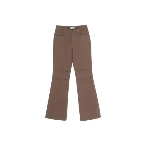 Fax Copy Express Flared Pants Casual Pants Women's Brown