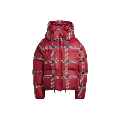 Adidas Puffer Jacket Women's Red