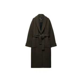 ZARA Coats Women's Khaki